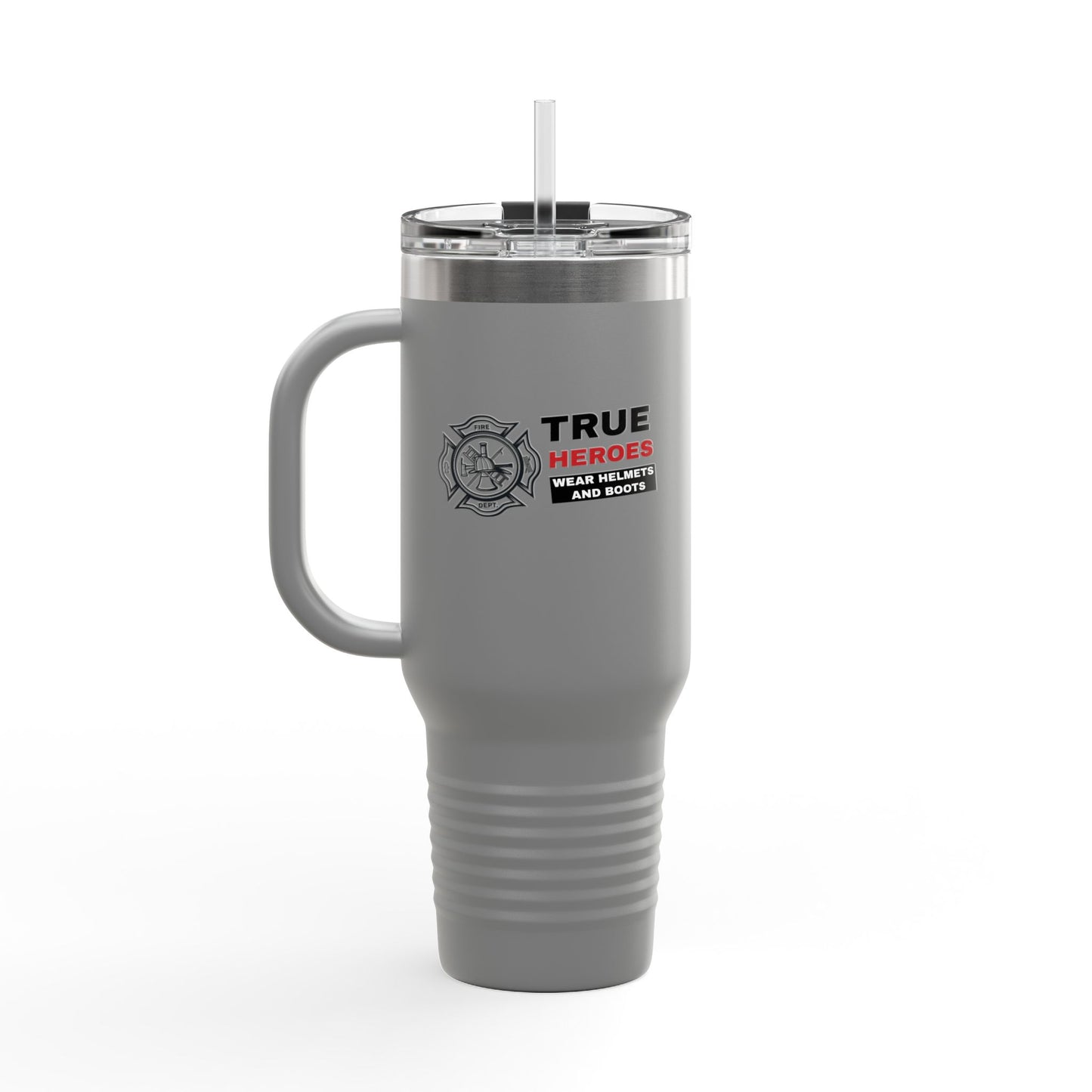 Firefighter Insulated Travel Mug, 40oz – True heroes wear helmets and boots