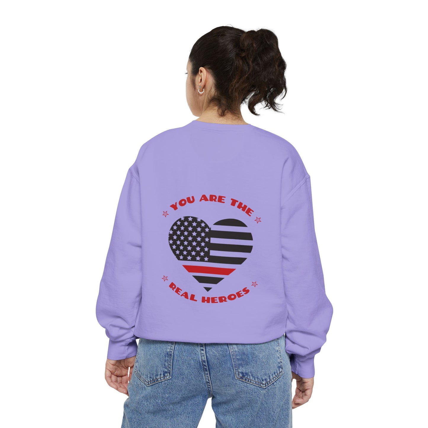 Firefighter Unisex Garment-Dyed Sweatshirt – You are the real heroes