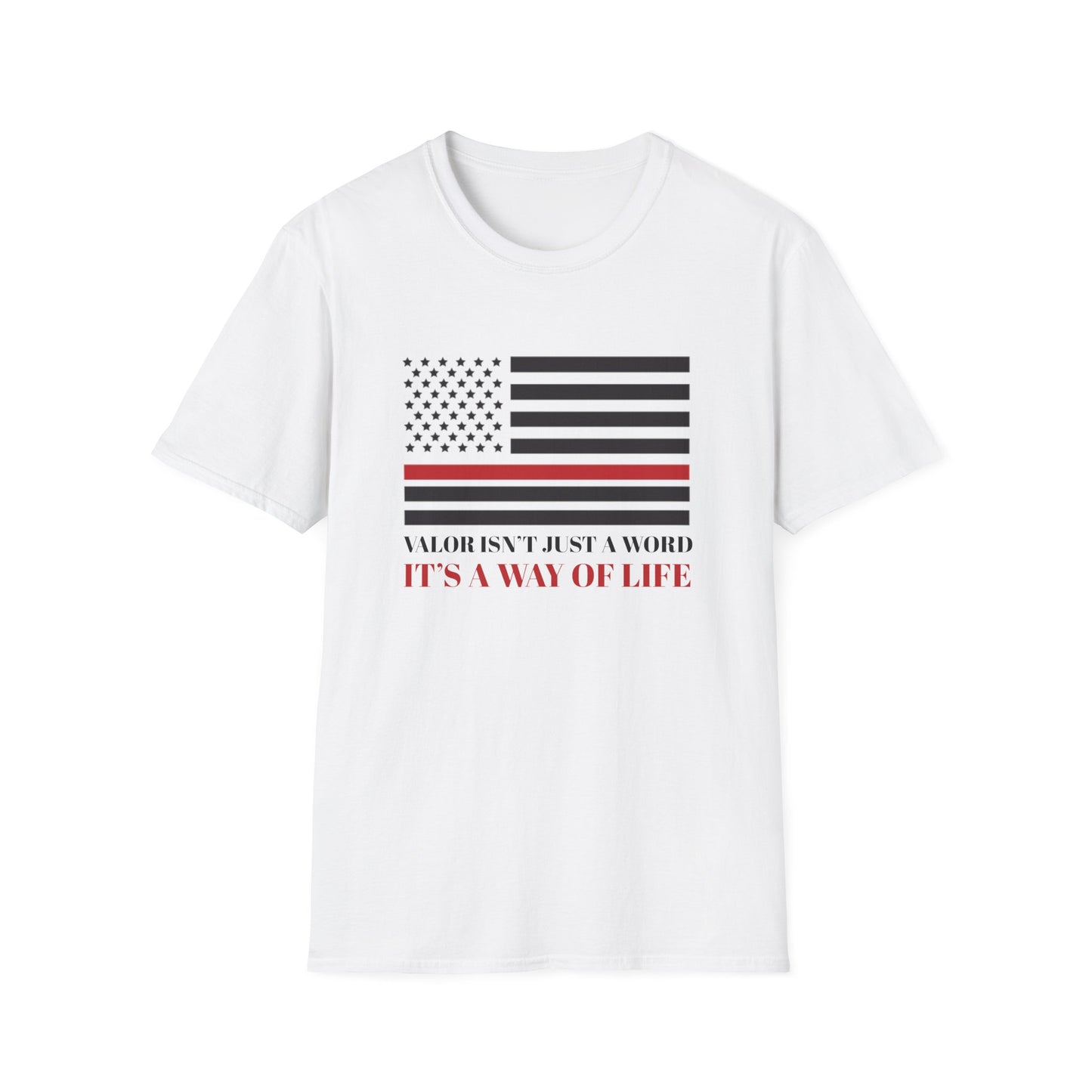Firefighter Softstyle T-Shirt – Valor isn’t just a word—it’s a way of life