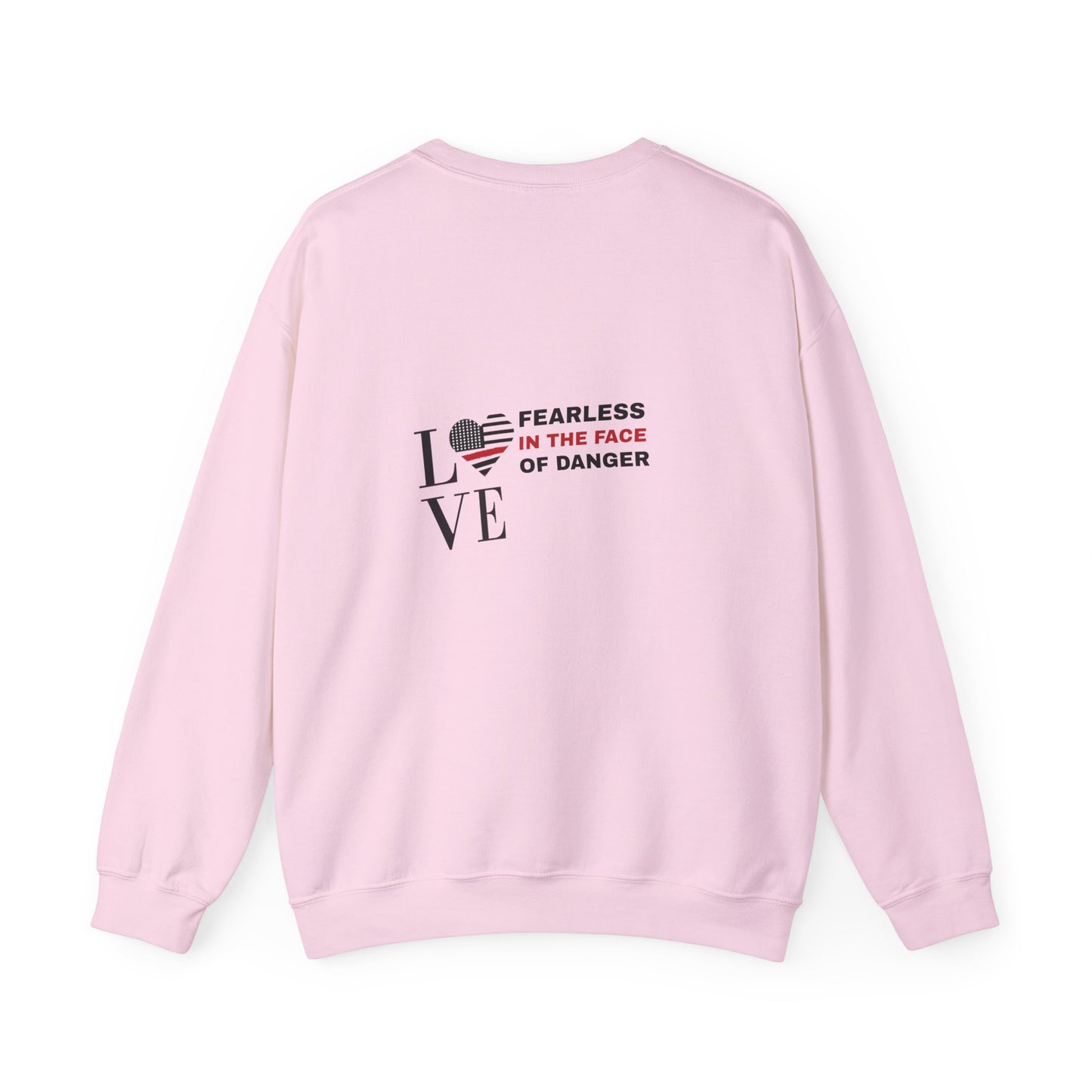 Firefighter Unisex Heavy Blend Crewneck Sweatshirt – Fearless in the face of danger