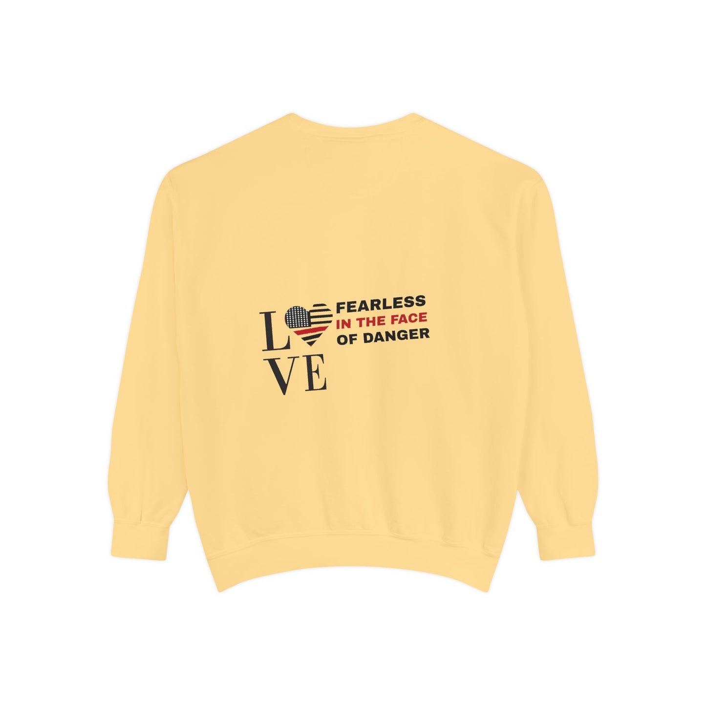 Firefighter Unisex Garment-Dyed Sweatshirt – Fearless in the face of danger