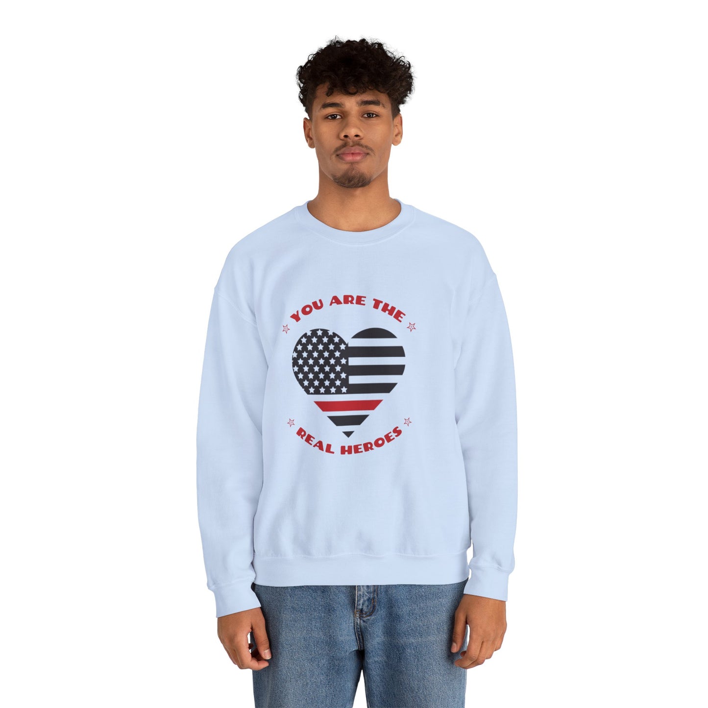 Firefighter Unisex Heavy Blend Crewneck Sweatshirt – You are the real heroes