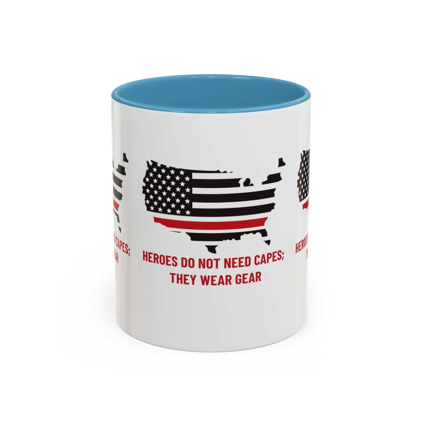 Firefighter Accent Coffee Mug – Heroes do not need capes; they wear gear
