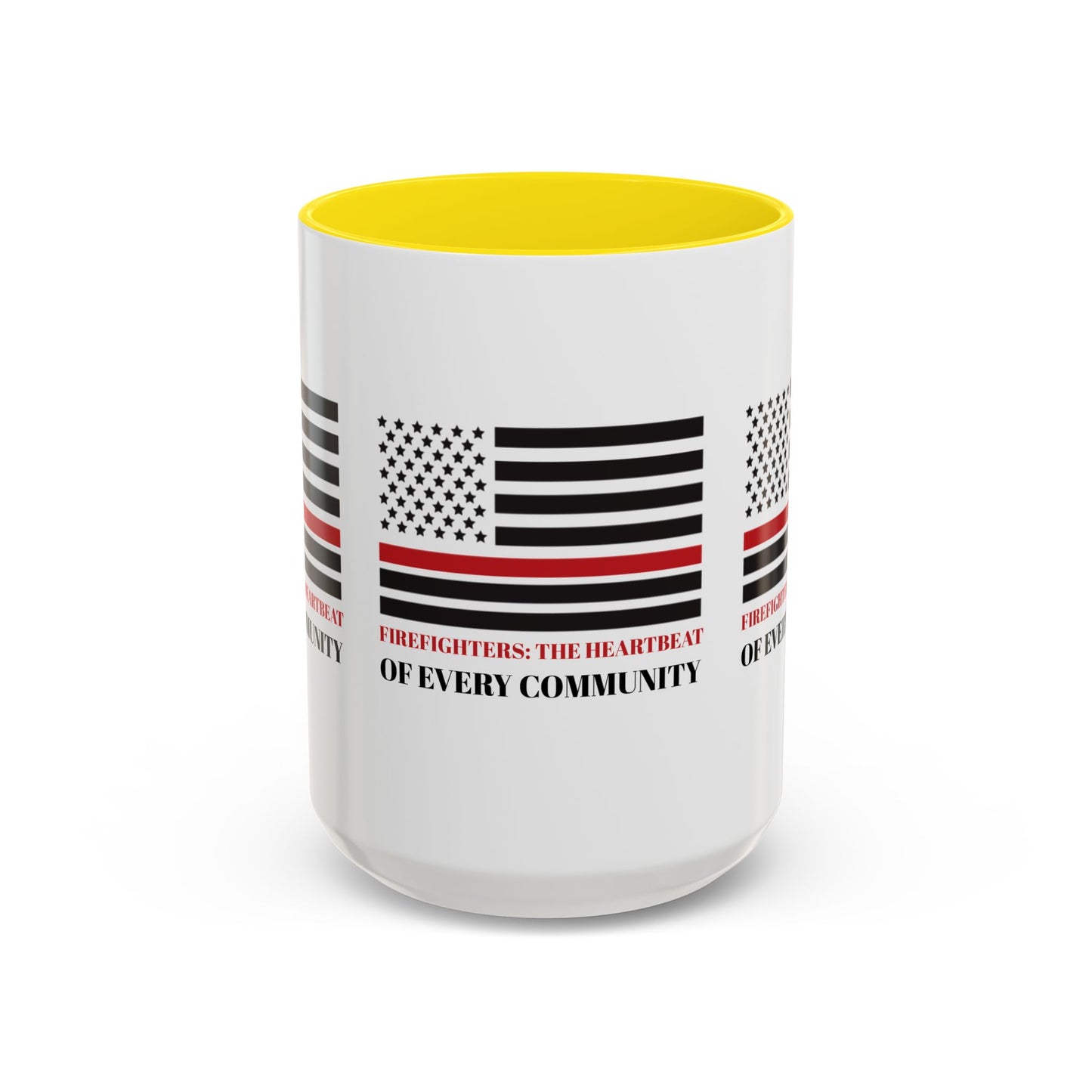Firefighter Accent Coffee Mug – Firefighters: The heartbeat of every community