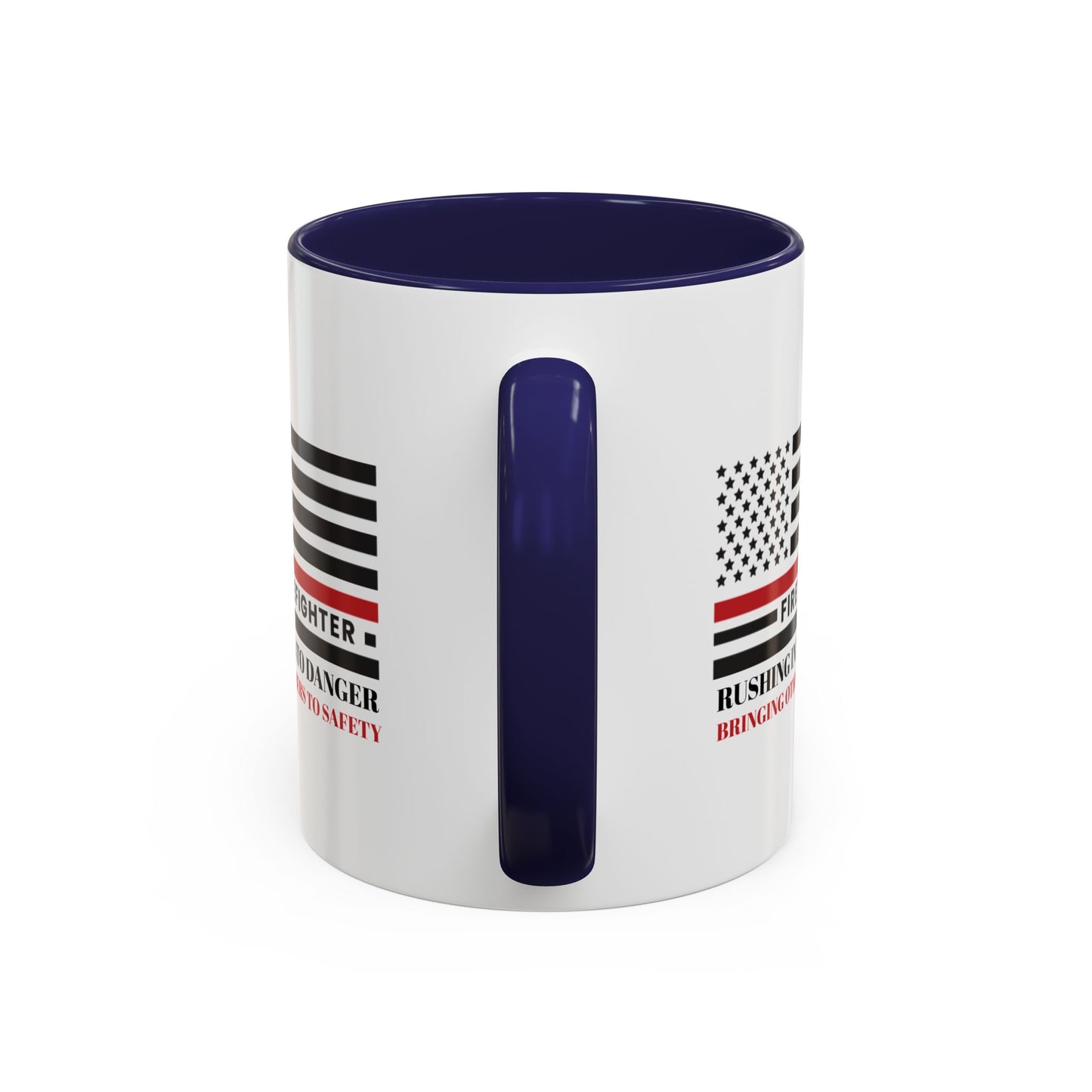 Firefighter Accent Coffee Mug – Rushing into danger, bringing others to safety