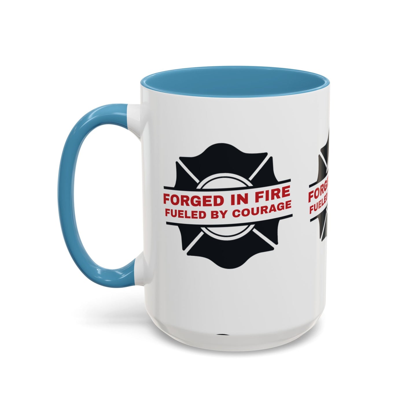 Firefighter Accent Coffee Mug – Forged in fire, fueled by courage
