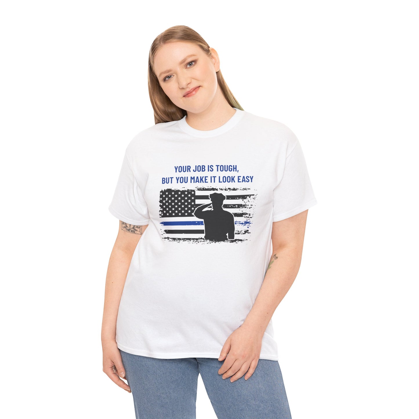 Police Heavy Cotton Tee – Your job is tough, but you make it look easy