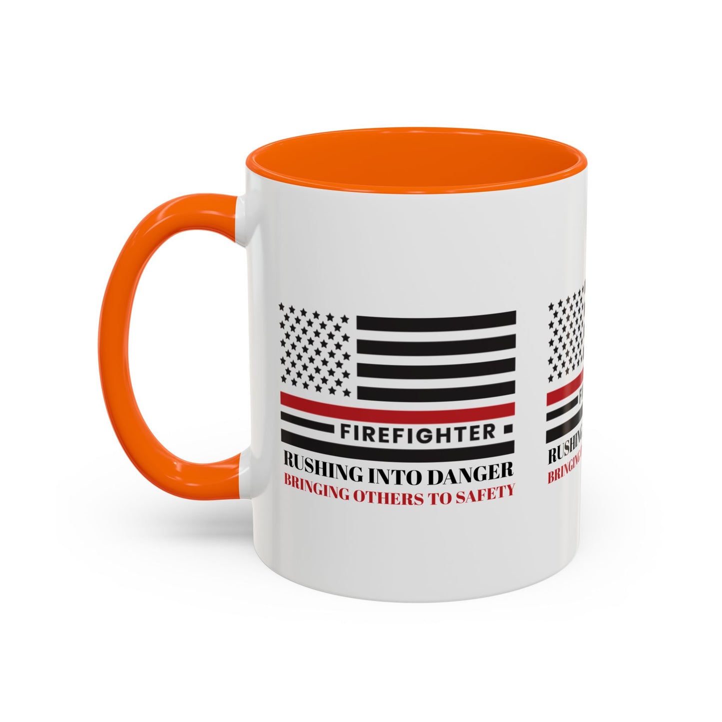 Firefighter Accent Coffee Mug – Rushing into danger, bringing others to safety