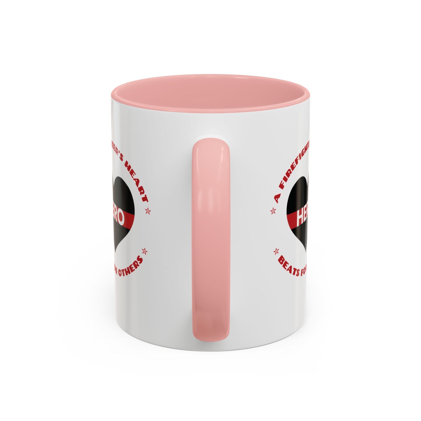 Firefighter Accent Coffee Mug – A firefighter’s heart beats for others