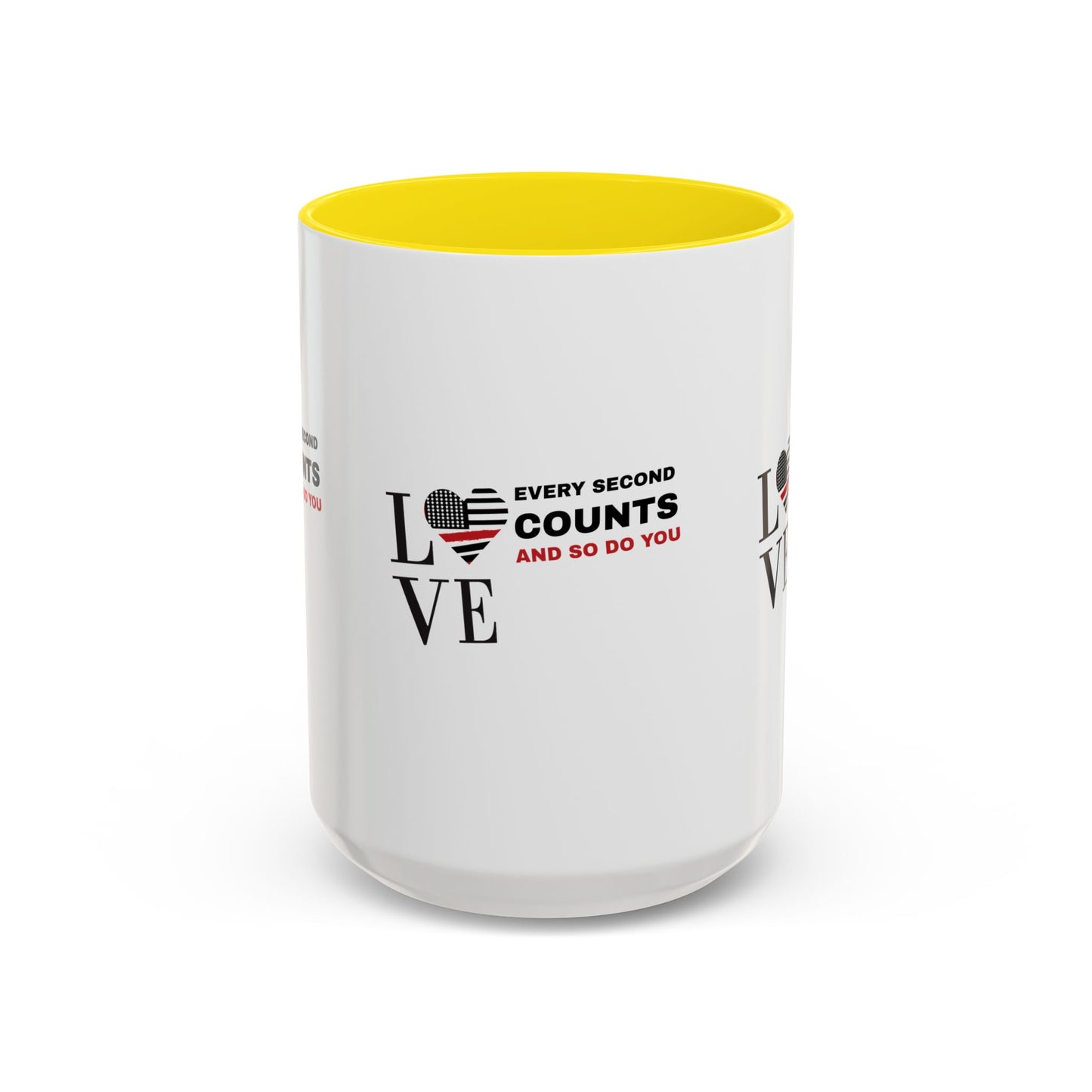 Firefighter Accent Coffee Mug – Every second counts, and so do you