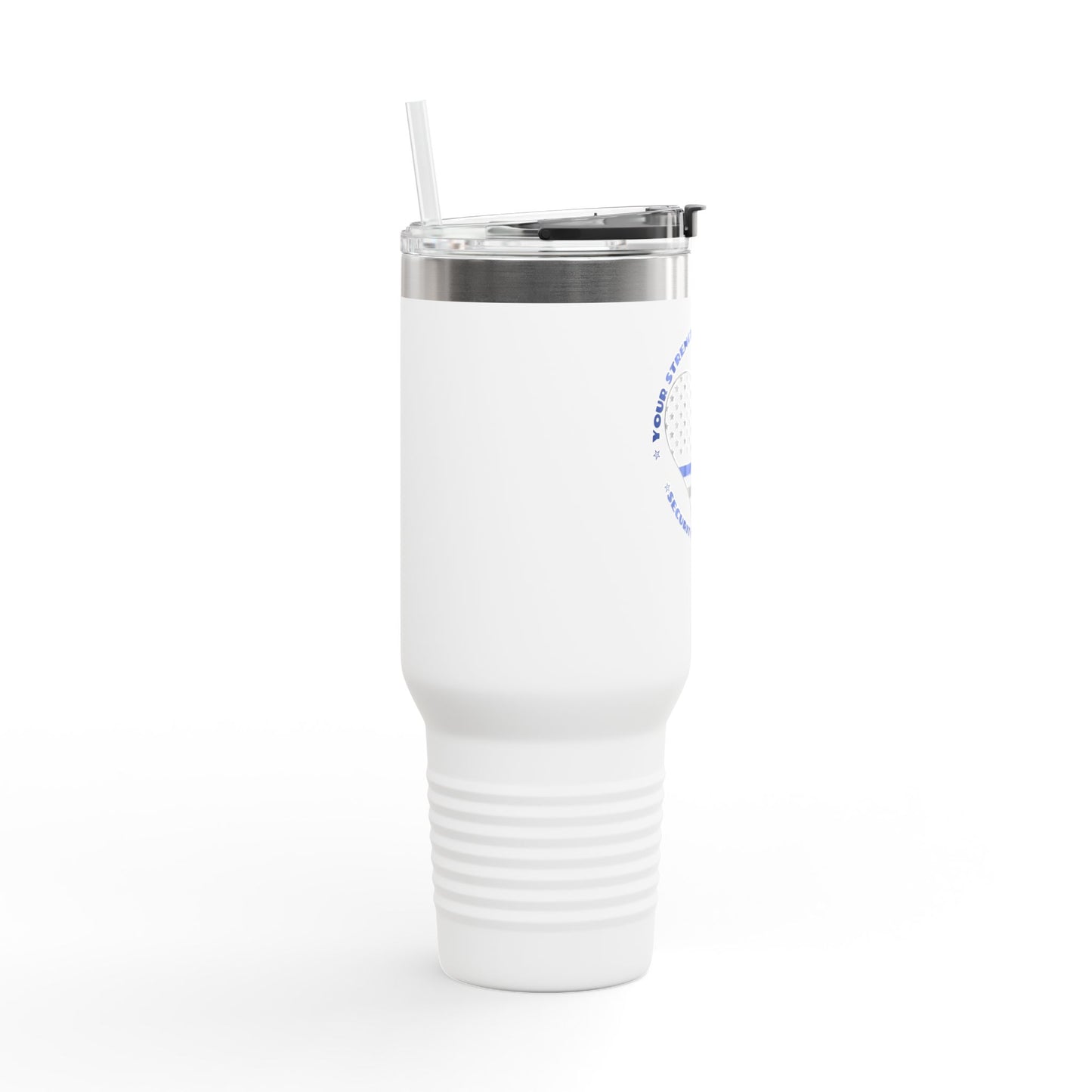 Travel Mug, 40oz Your Strength Is a Source of Security for Us All - Police Appreciation Design