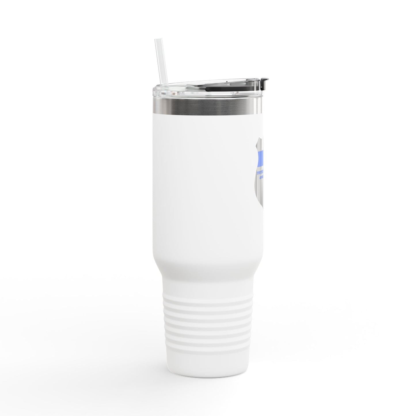 Travel Mug, 40oz Police Appreciation Design - "You're the Backbone of Our Community"