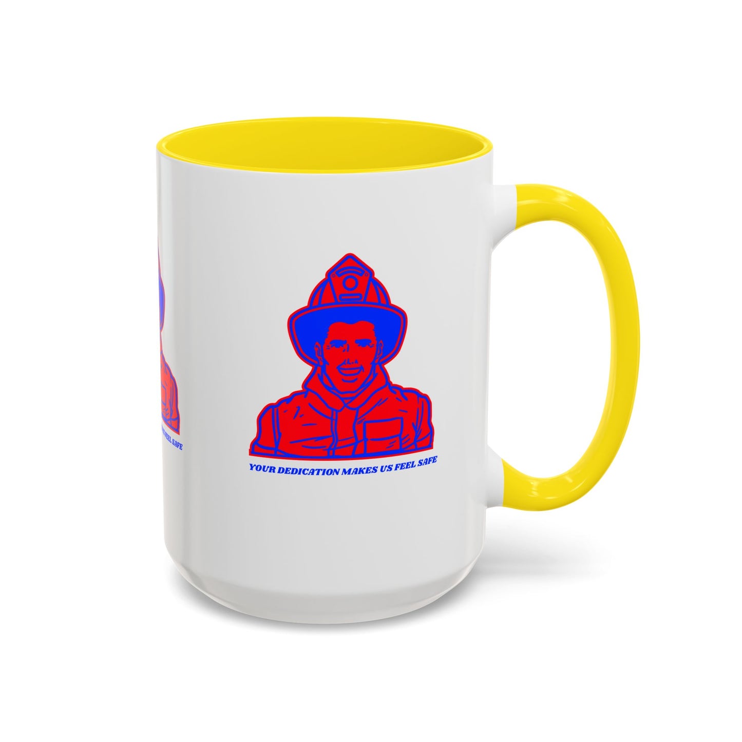 Firefighter Accent Coffee Mug – Your dedication makes us feel safe