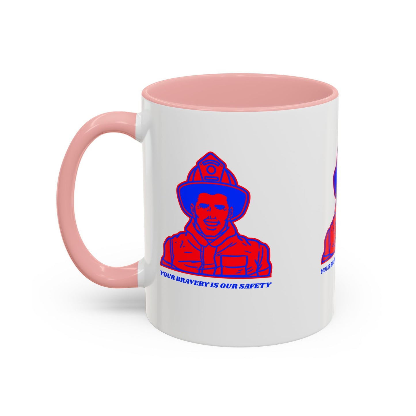 Firefighter Accent Coffee Mug – Your bravery is our safety