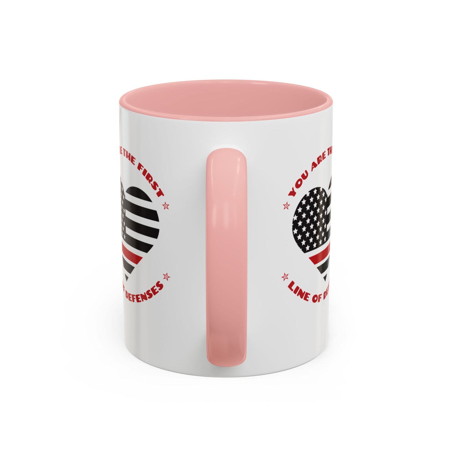 Firefighter Accent Coffee Mug – You are the first line of defenses