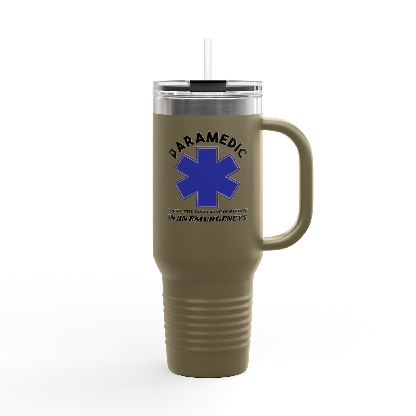 EMS Insulated Travel Mug, 40oz - You’re the first line of defense in an emergency