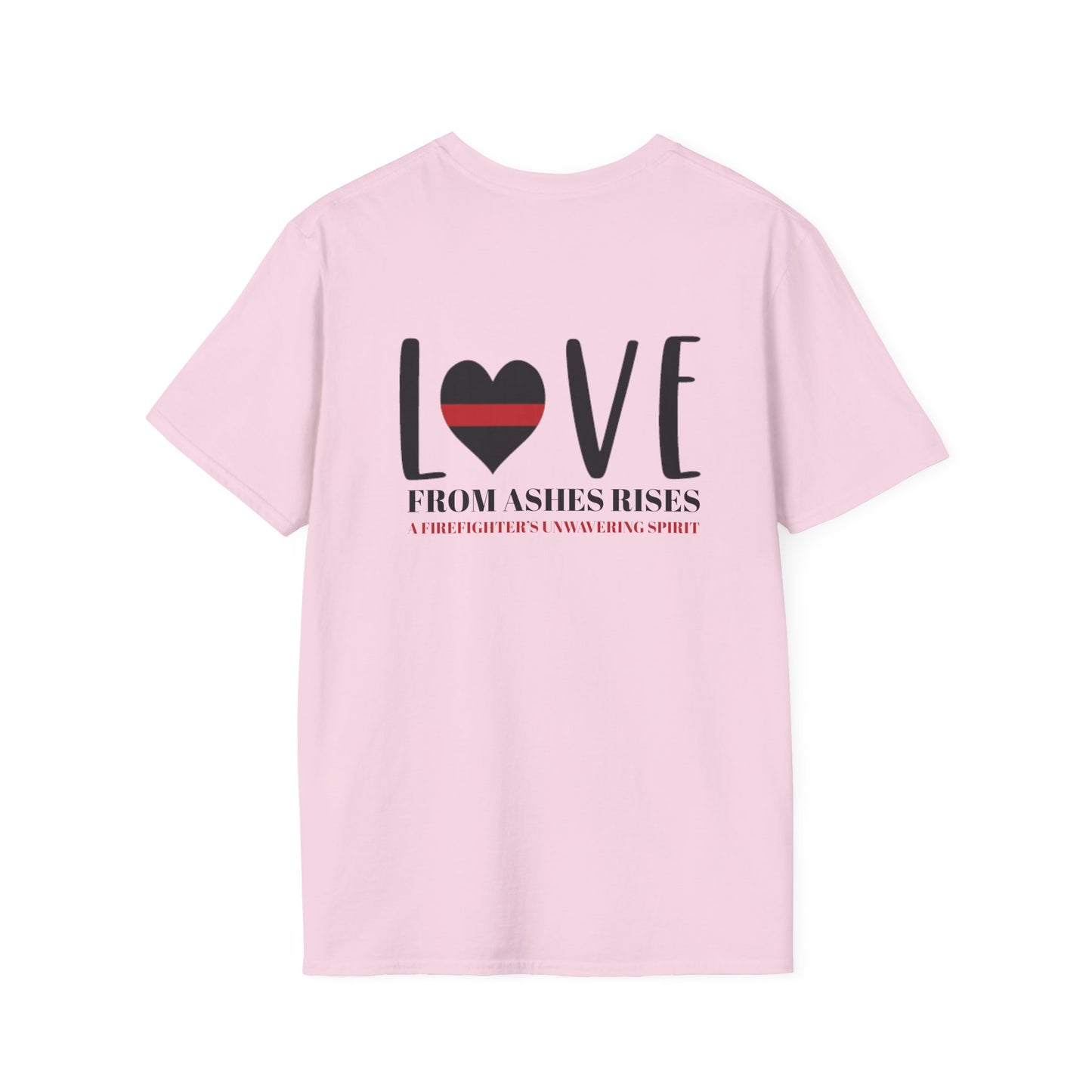 Firefighter Softstyle T-Shirt – From ashes rises a firefighter’s unwavering spirit