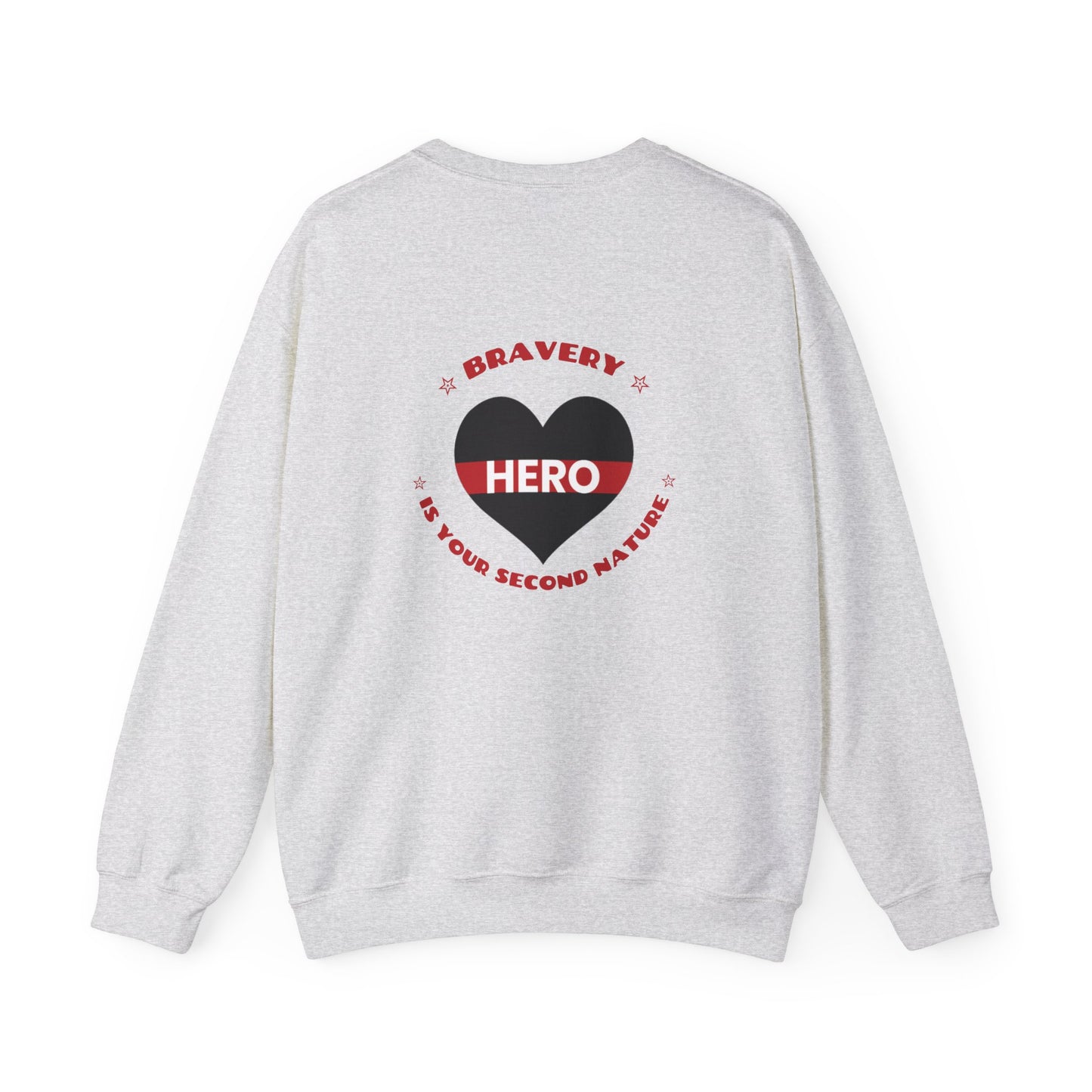 Firefighter Unisex Heavy Blend Crewneck Sweatshirt – Bravery is your second nature