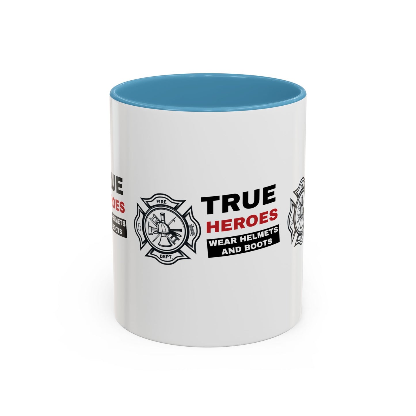 Firefighter Accent Coffee Mug – True heroes wear helmets and boots
