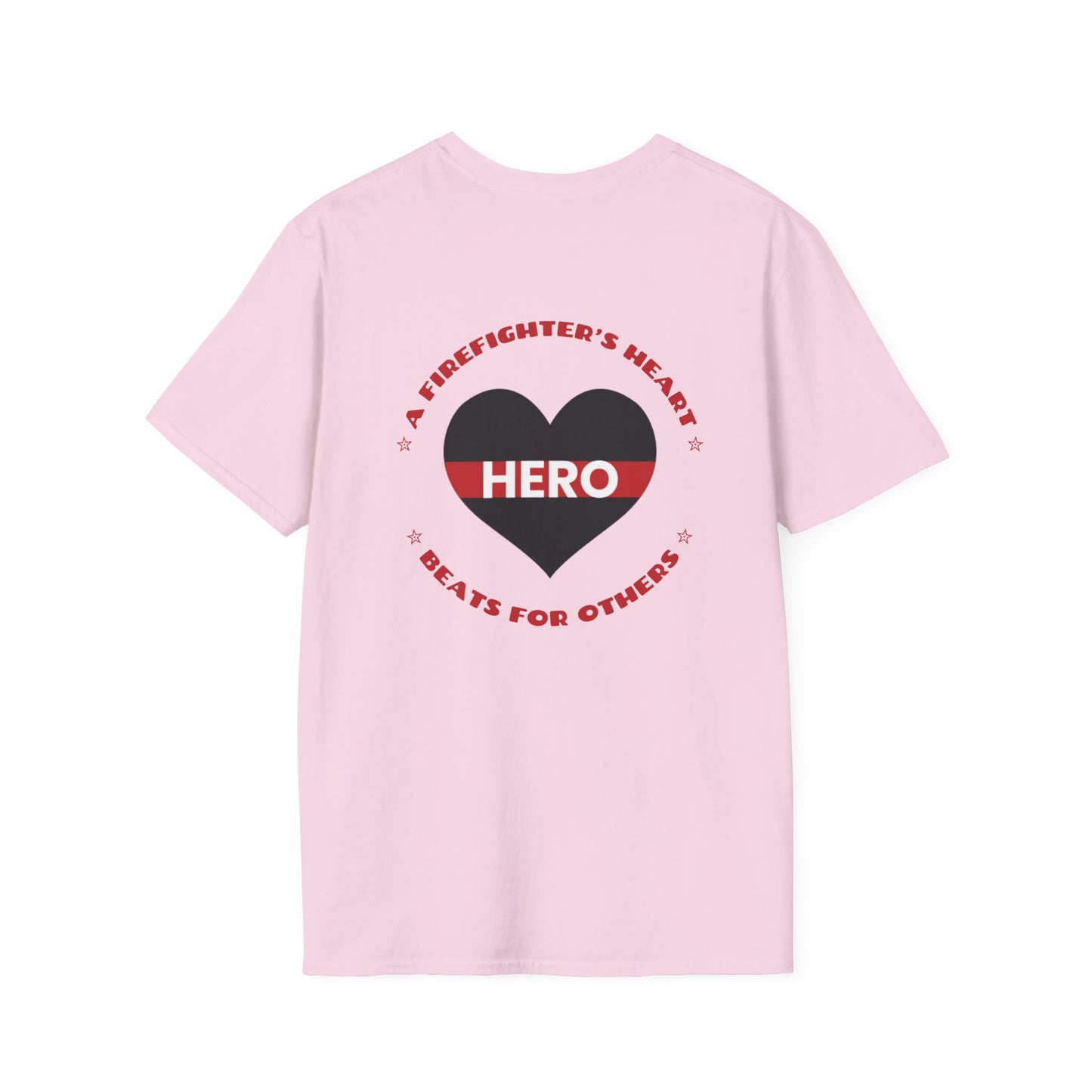 Firefighter Softstyle T-Shirt – A firefighter’s heart beats for others