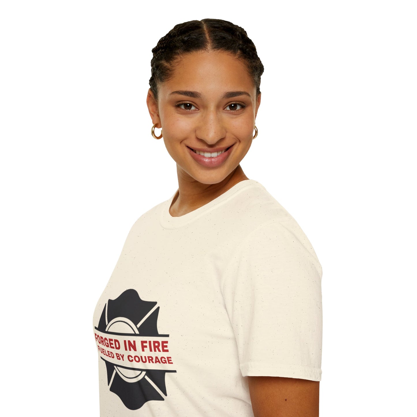 Firefighter Softstyle T-Shirt – Forged in fire, fueled by courage