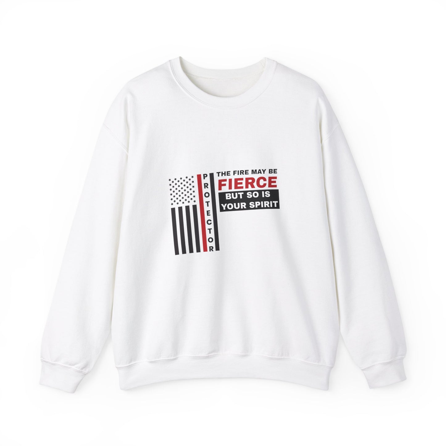 Firefighter Unisex Heavy Blend Crewneck Sweatshirt – Not all heroes wear capes—some wear turnout gear