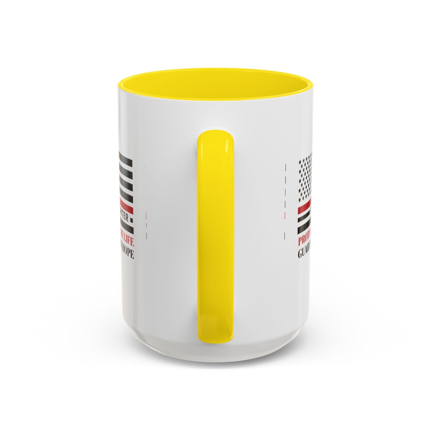 Firefighter Accent Coffee Mug – Firefighters: Protectors of life, guardians of hope