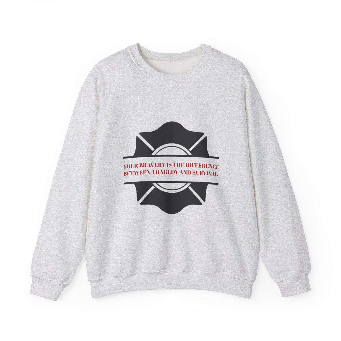 Firefighter Unisex Heavy Blend Crewneck Sweatshirt – Your bravery is the difference between tragedy and survival