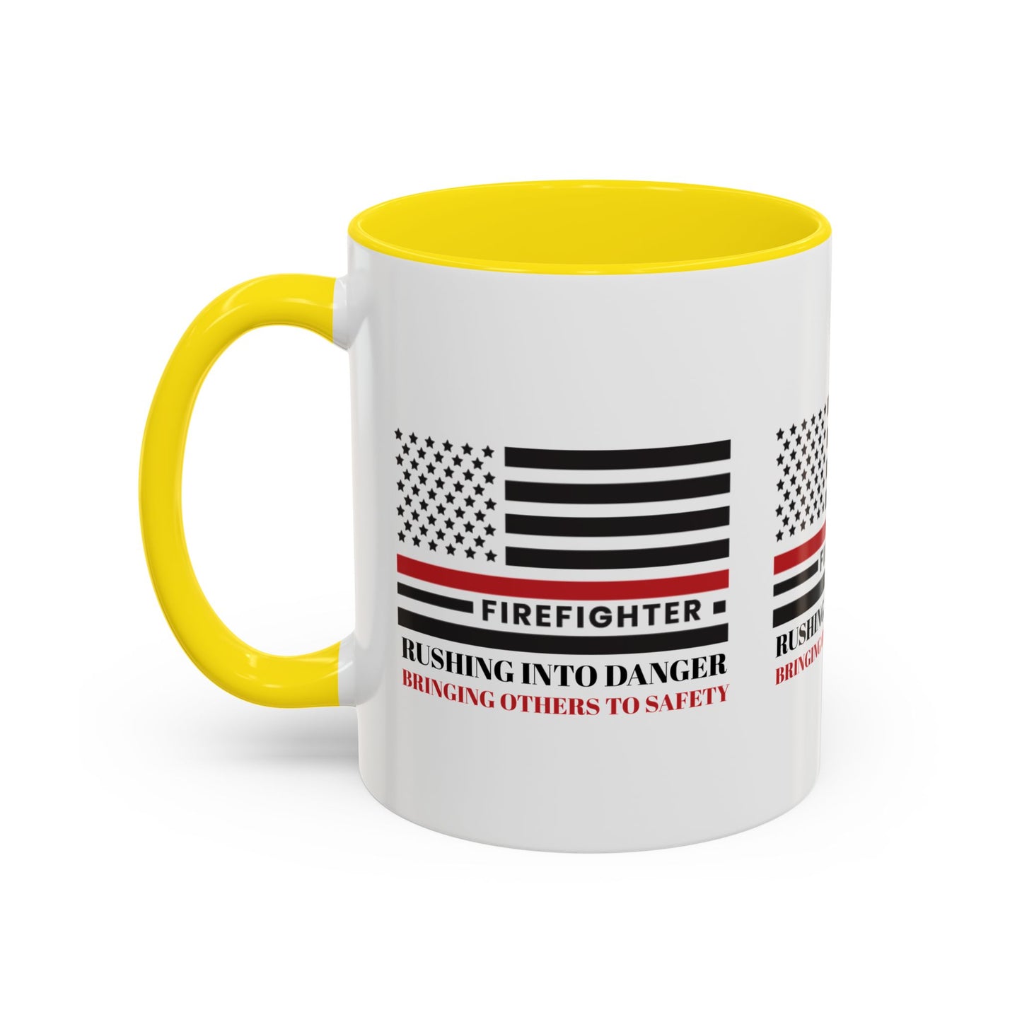 Firefighter Accent Coffee Mug – Rushing into danger, bringing others to safety