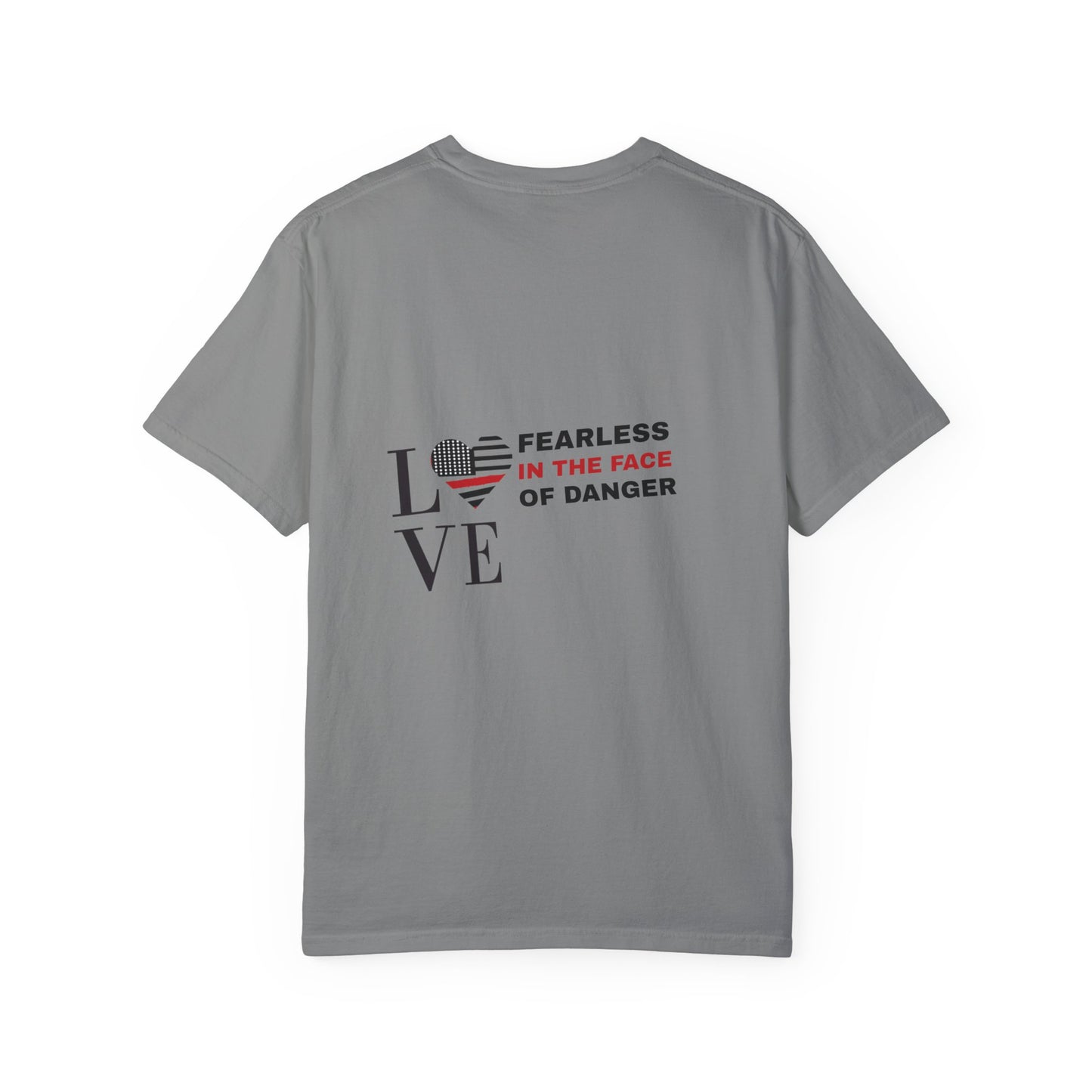 Firefighter Unisex Garment-Dyed T-Shirt – Fearless in the face of danger