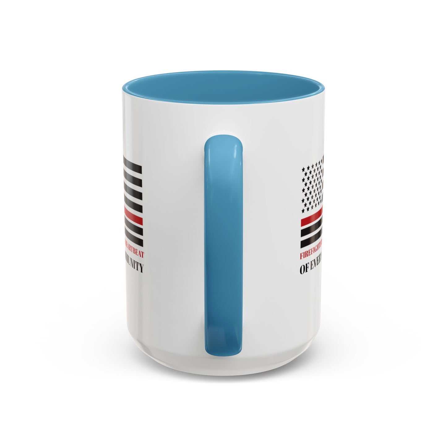Firefighter Accent Coffee Mug – Firefighters: The heartbeat of every community