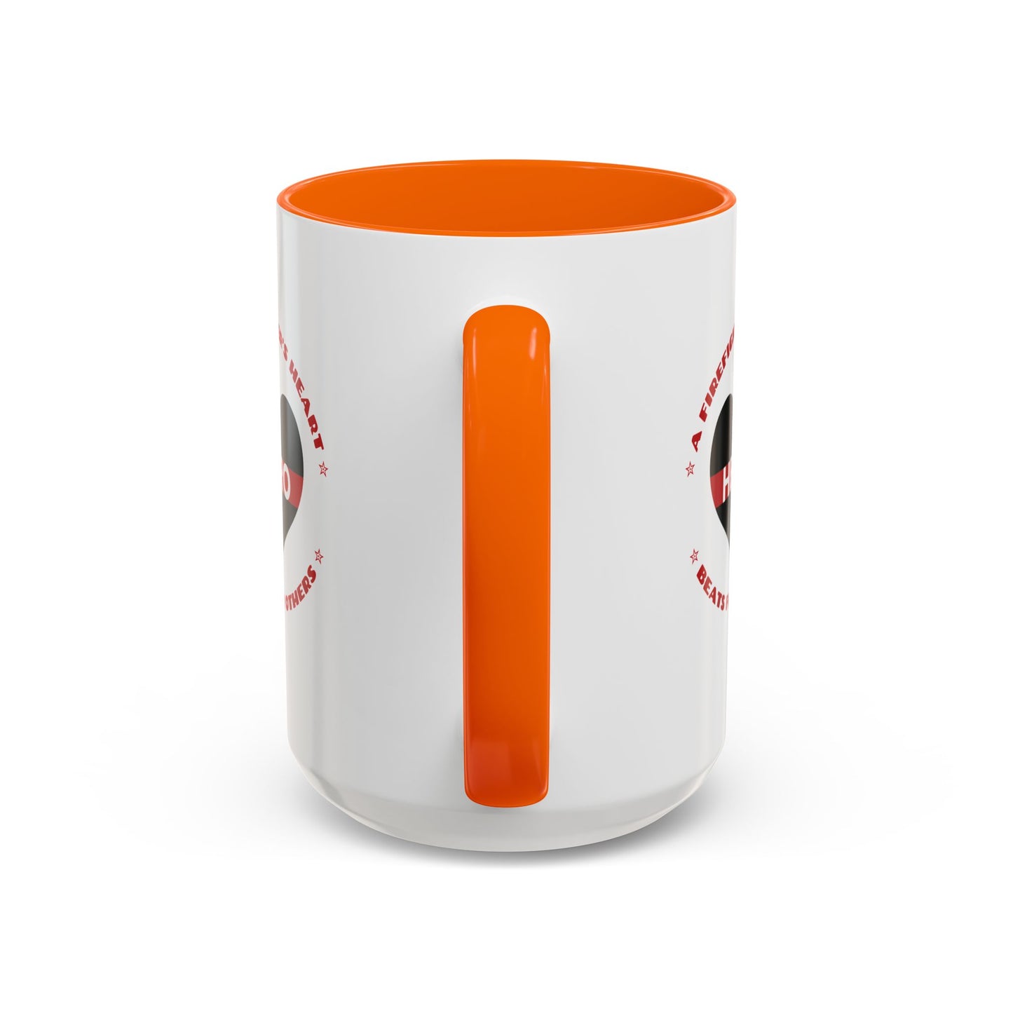 Firefighter Accent Coffee Mug – A firefighter’s heart beats for others