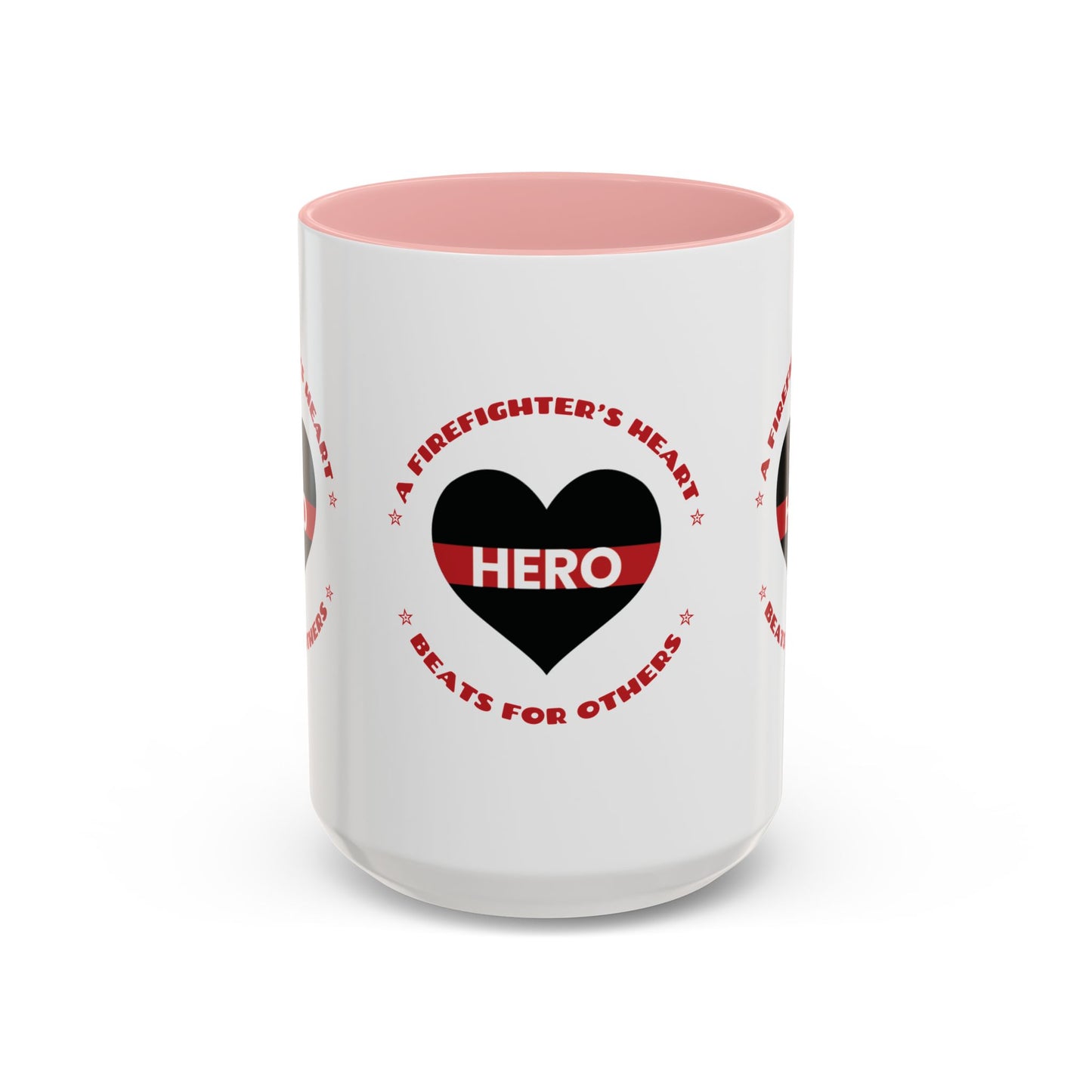 Firefighter Accent Coffee Mug – A firefighter’s heart beats for others
