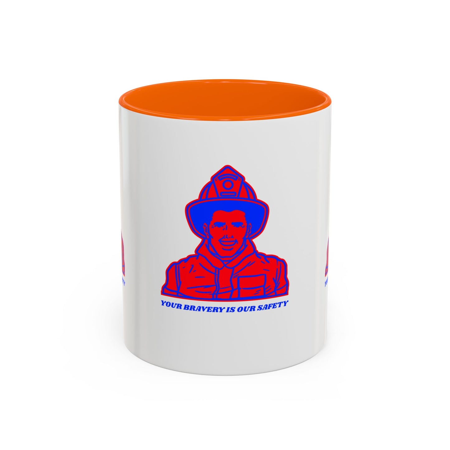 Firefighter Accent Coffee Mug – Your bravery is our safety