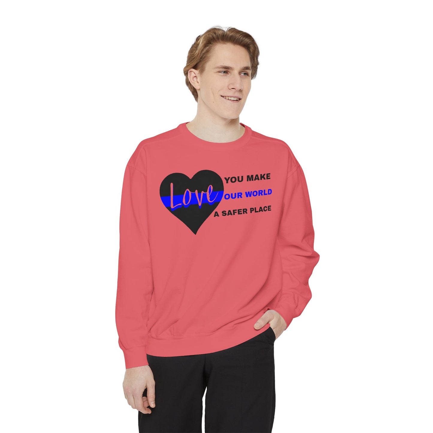 Police Unisex Garment-Dyed Sweatshirt – You make our world a safer place