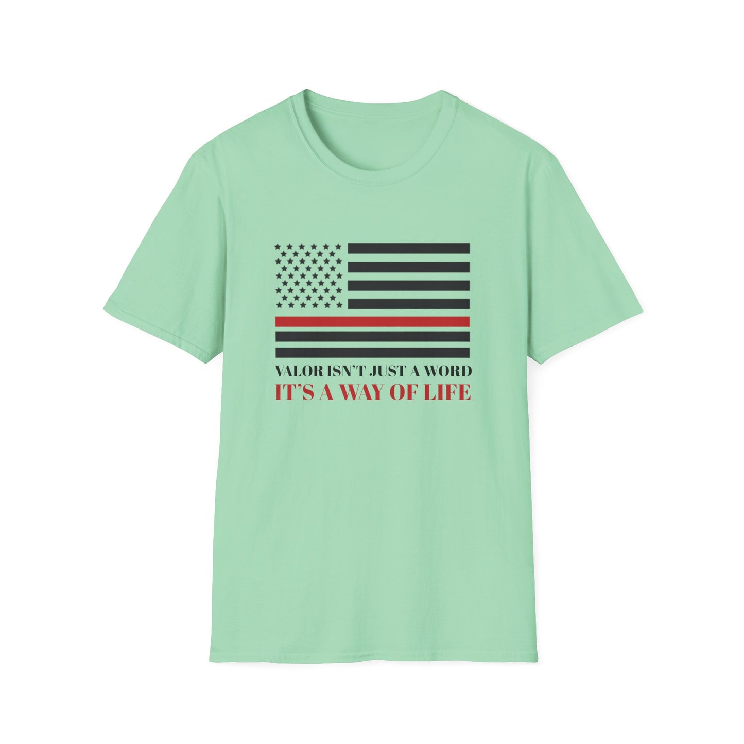 Firefighter Softstyle T-Shirt – Valor isn’t just a word—it’s a way of life