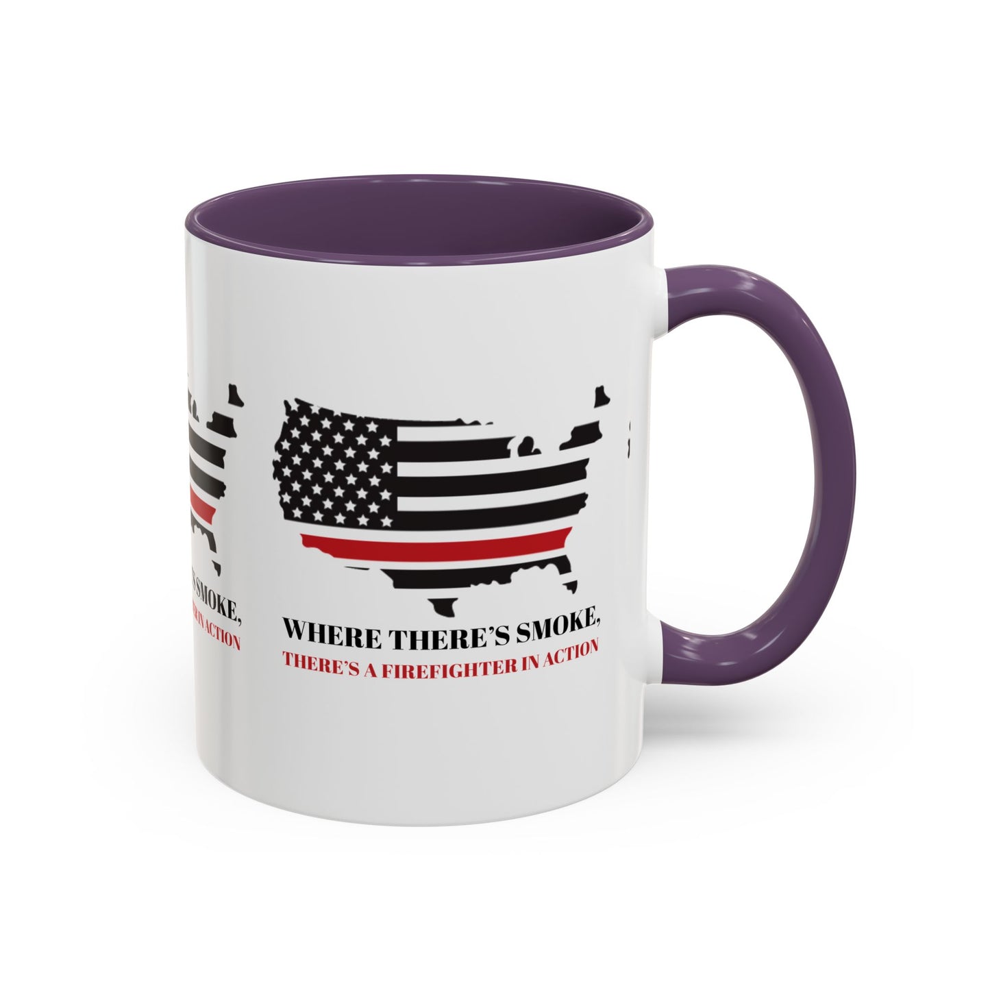 Firefighter Accent Coffee Mug – Where there’s smoke, there’s a firefighter in action