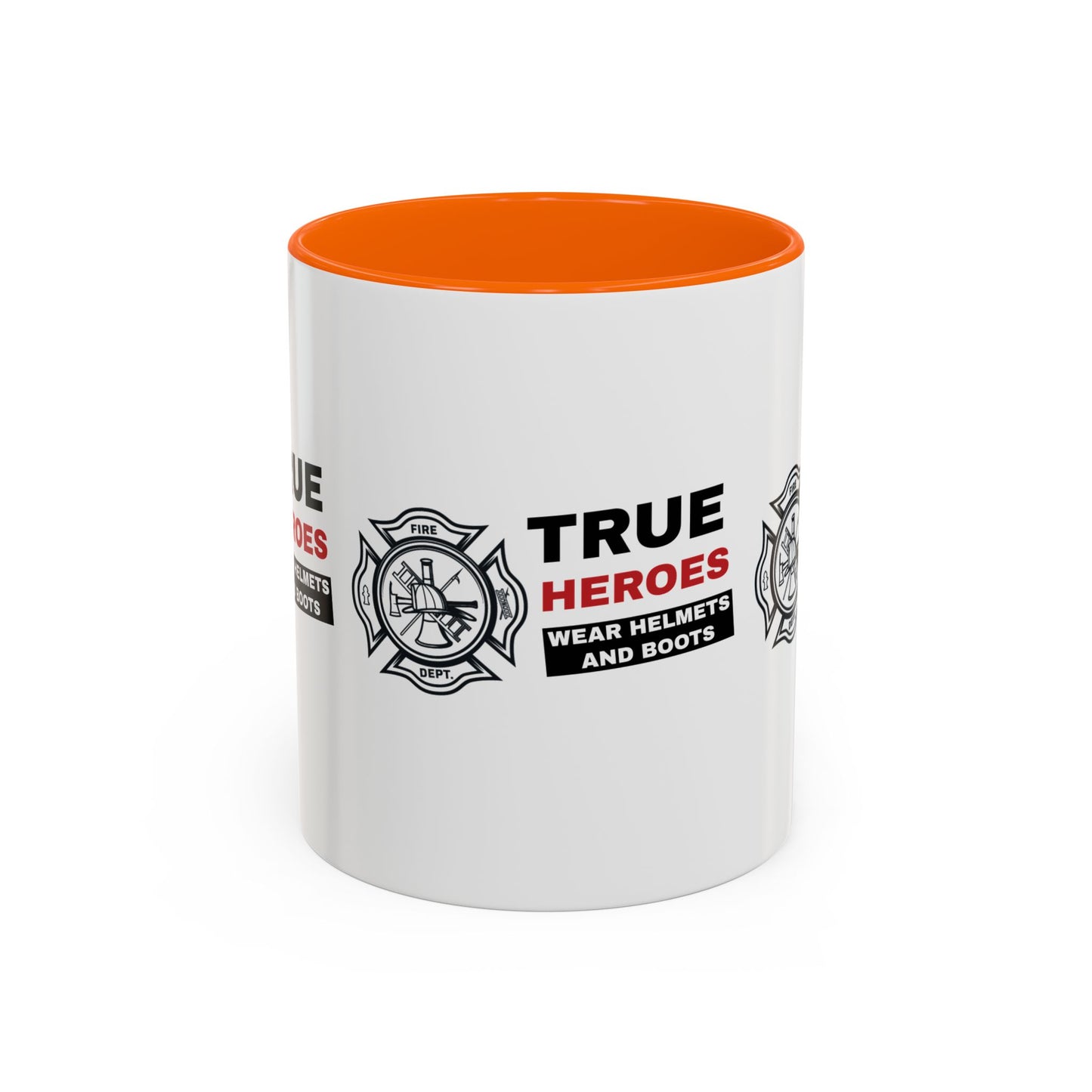 Firefighter Accent Coffee Mug – True heroes wear helmets and boots