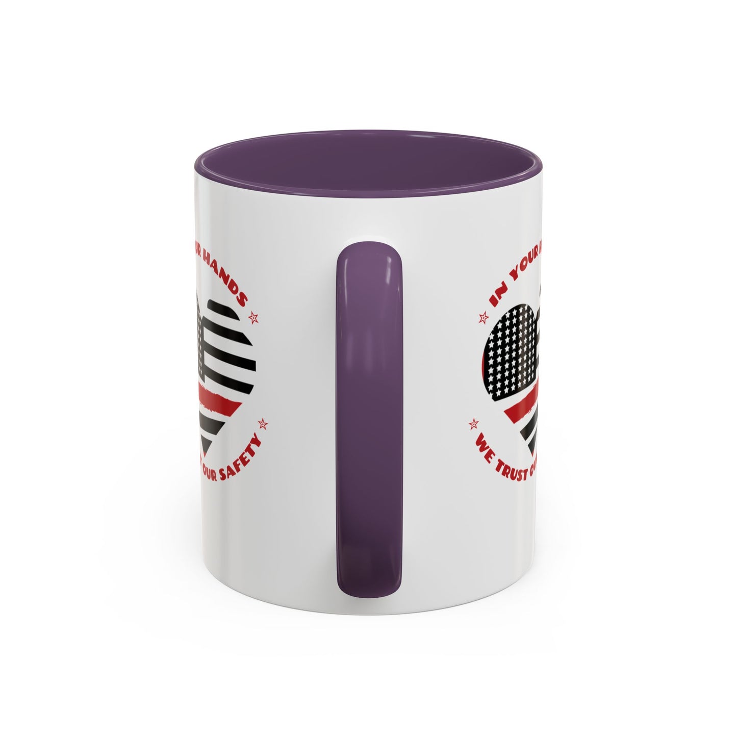 Firefighter Accent Coffee Mug – In your hands, we trust our safety