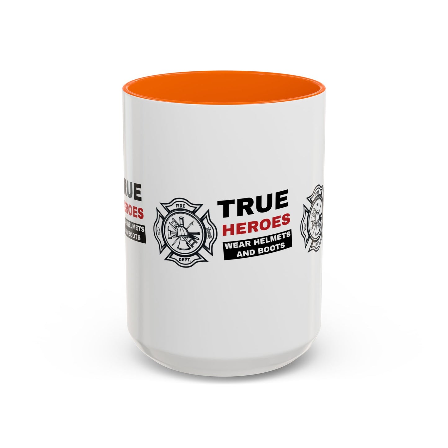 Firefighter Accent Coffee Mug – True heroes wear helmets and boots