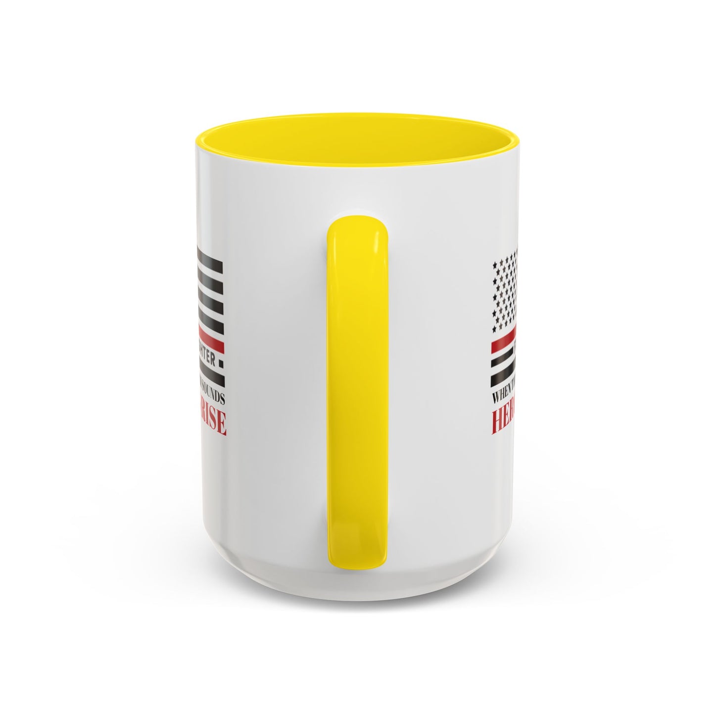 Firefighter Accent Coffee Mug – When the alarm sounds, heroes rise
