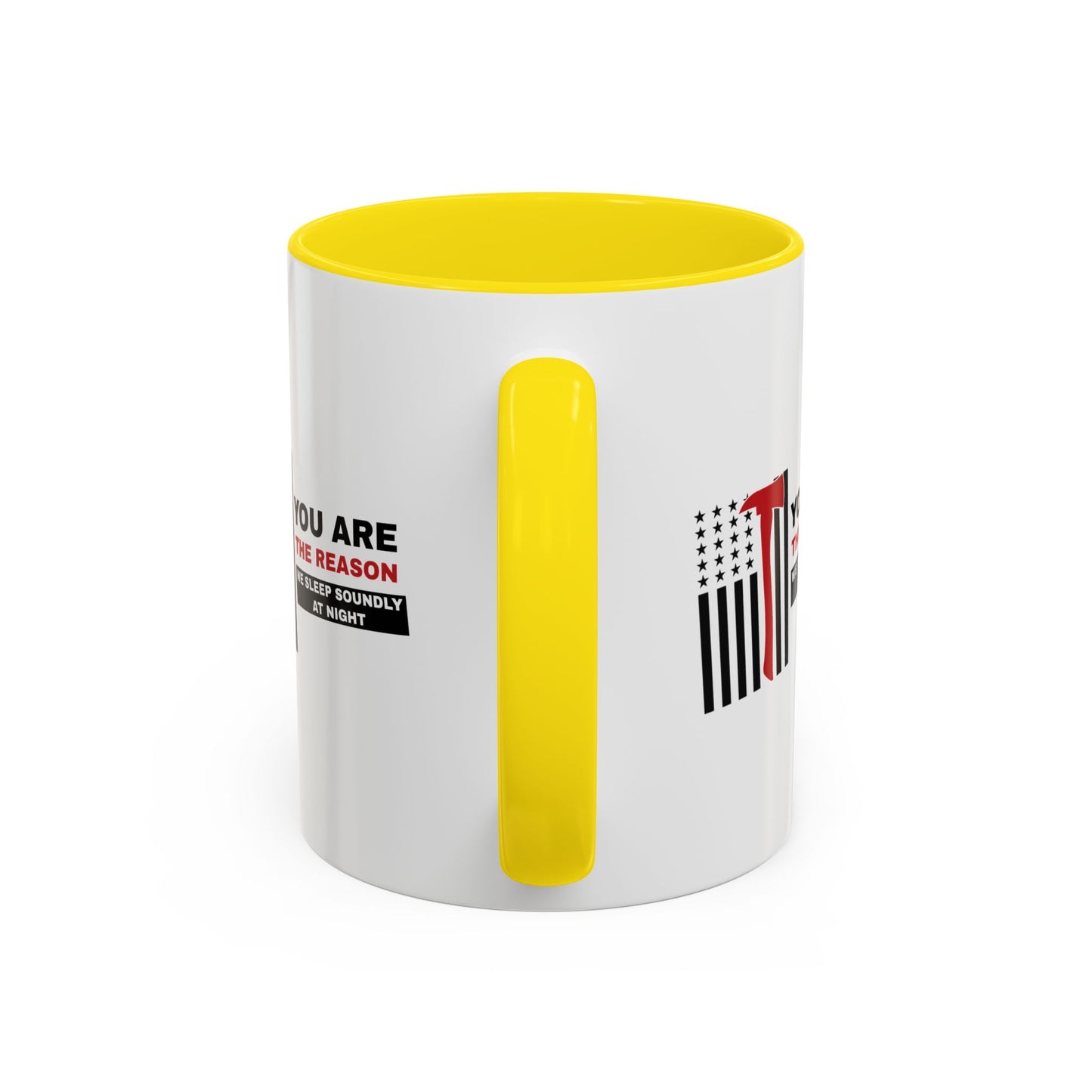 Firefighter Accent Coffee Mug – You are the reason we sleep soundly at night