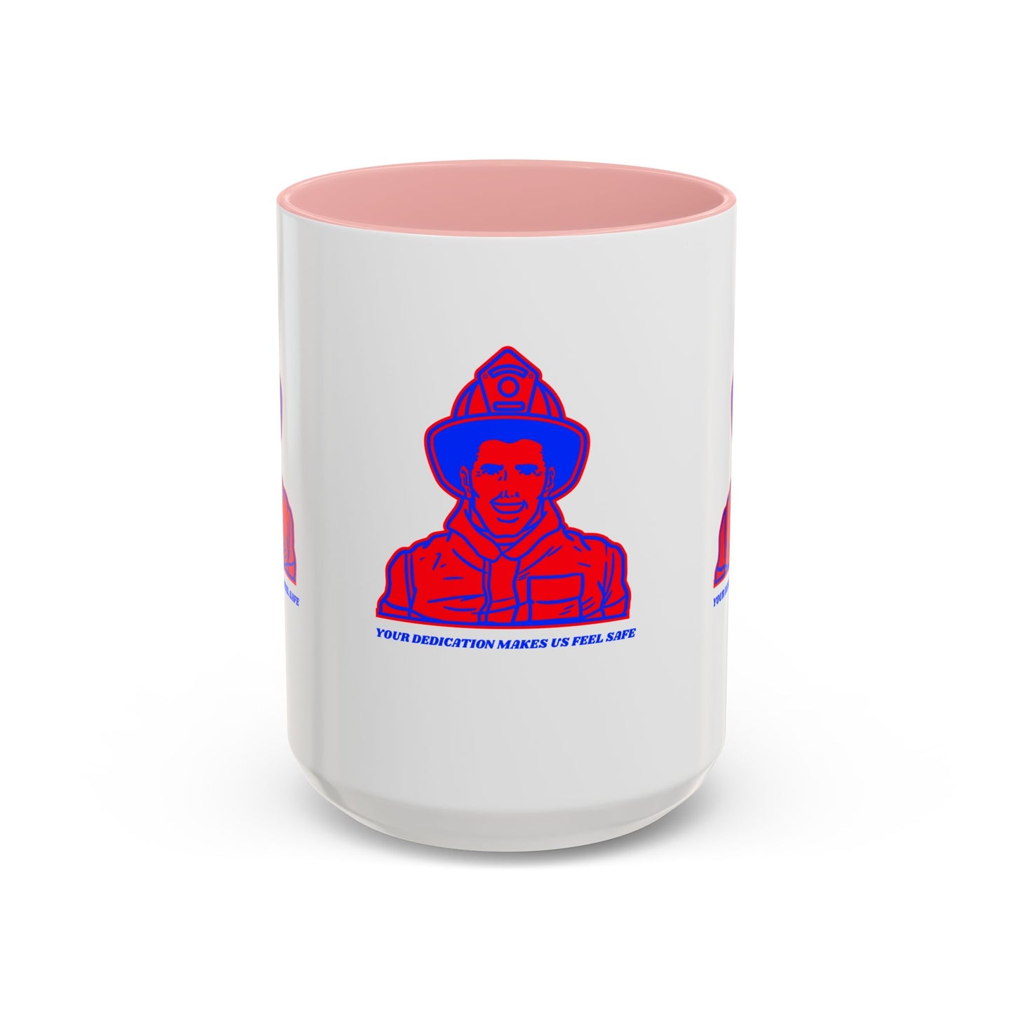 Firefighter Accent Coffee Mug – Your dedication makes us feel safe