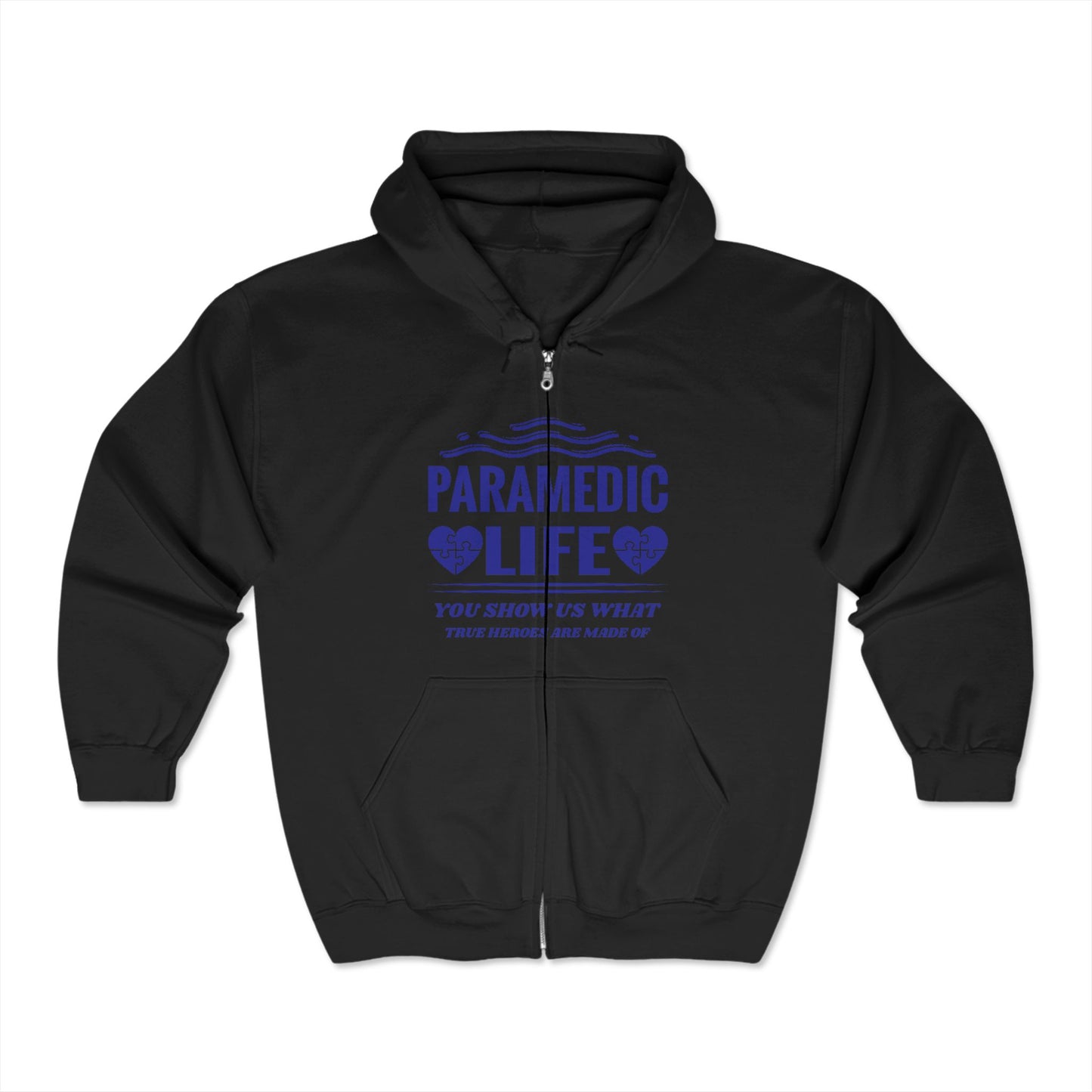 EMS Unisex Full Zip Hooded Sweatshirt – You show us what true heroes are made of