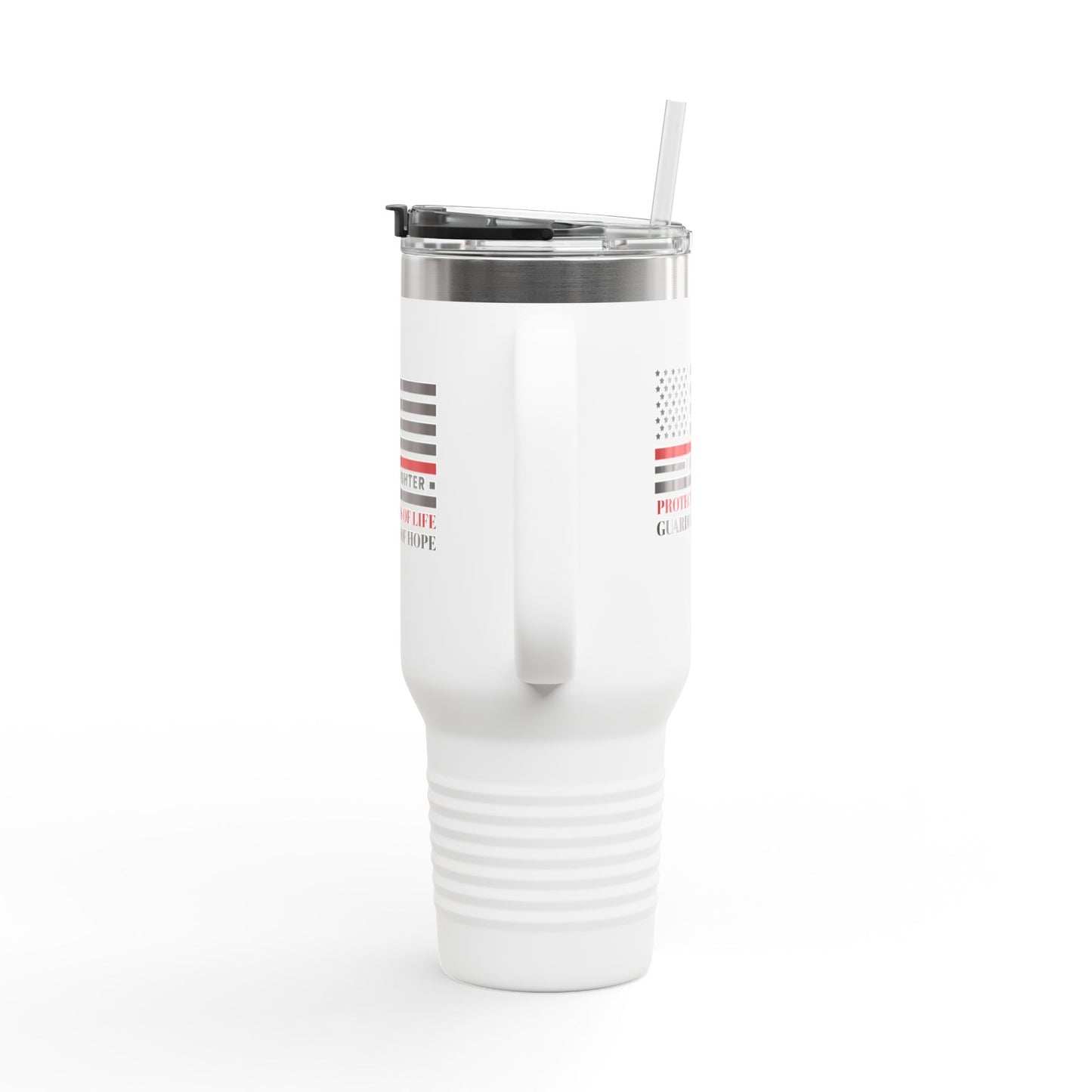 Firefighter Insulated Travel Mug, 40oz – Firefighters: Protectors of life, guardians of hope