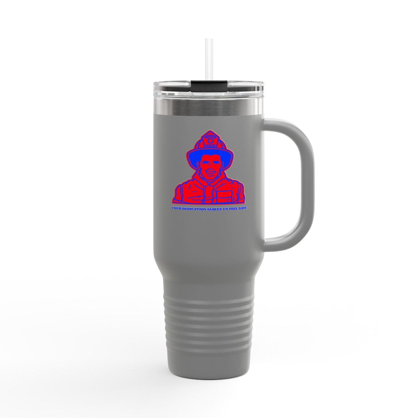 Firefighter Insulated Travel Mug, 40oz – Your dedication makes us feel safe