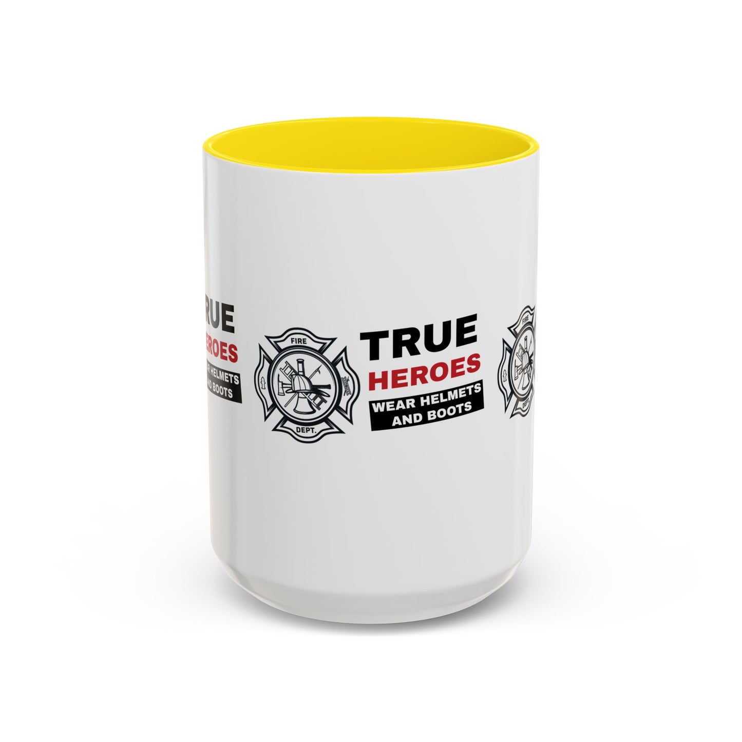 Firefighter Accent Coffee Mug – True heroes wear helmets and boots