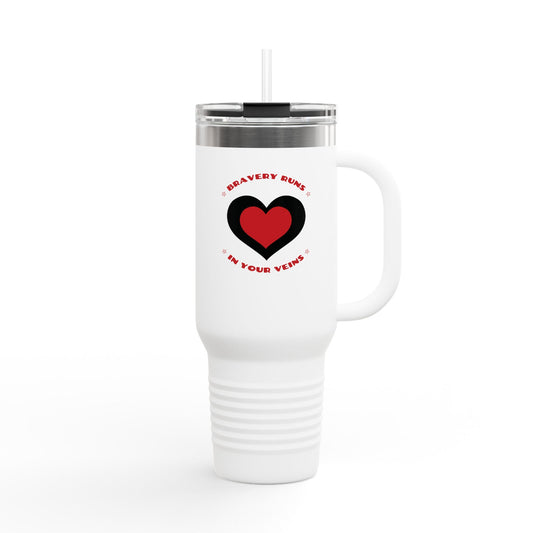 Firefighter Insulated Travel Mug, 40oz – Bravery runs in your veins