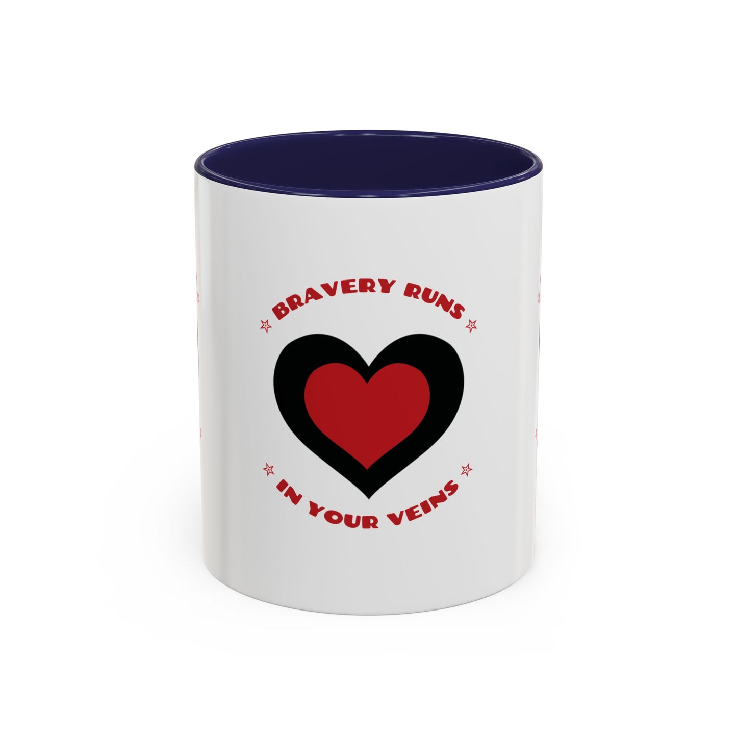 Firefighter Accent Coffee Mug – Bravery runs in your veins