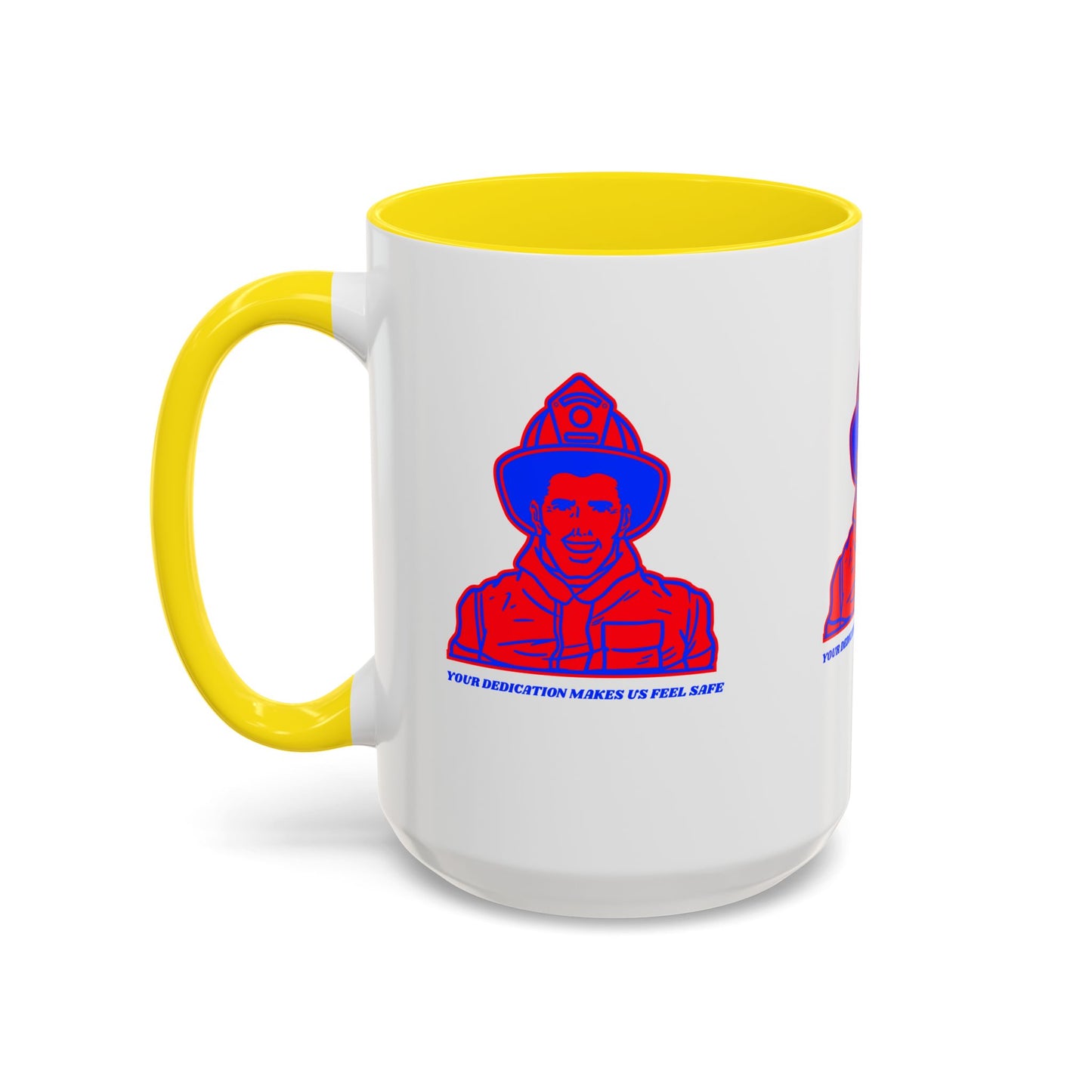 Firefighter Accent Coffee Mug – Your dedication makes us feel safe